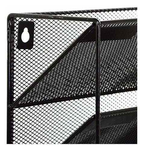 Estante Revistero, Mxogp-003, 3pzas, 32.5x40.5x11cm, 5 Bande Color Negro