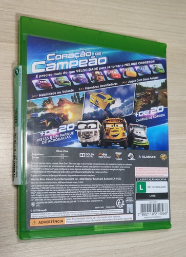 Cars 3: Driven To Win - Correndo Para Vencer Xbox One Físico (Usado)