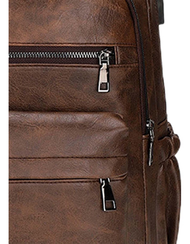 2 Mochila Para Computadora Portátil De Cuero Pu Mochila