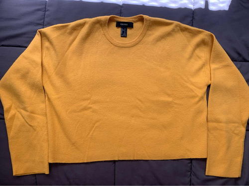 Sweater Corto Forever 21 Amarillo Talle S