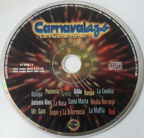 Cumbias Argentinas Cd Original Sin Caratula Guilda, Red Etc