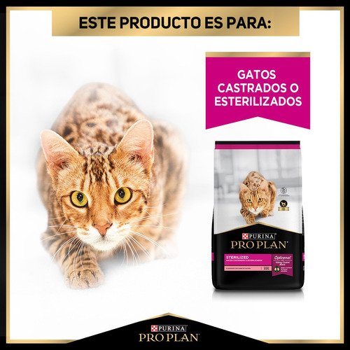 Imagen 5 de 10 de Proplan Sterilized Cat 3kg Gatos Esterilizados Envío Gratis