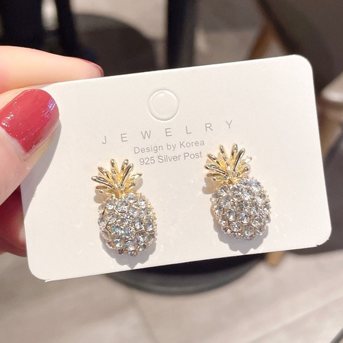 Hermosos Aretes De Tachuela En Forma De Piña