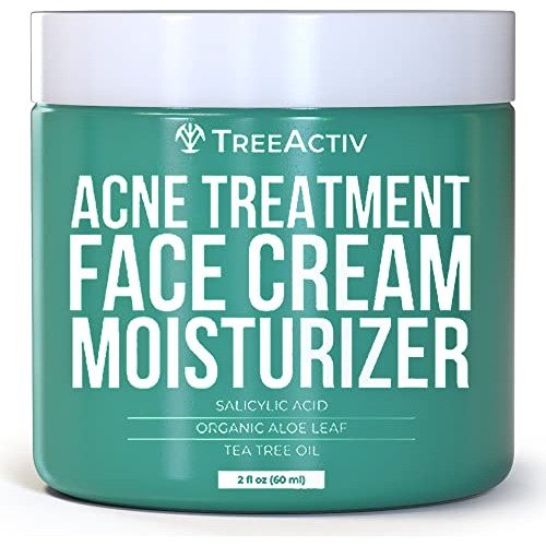 Treeactiv - Crema Hidratante Facial Para Tratamiento Del Acn