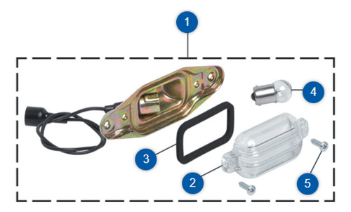 Luz De Placa Camioneta Chevrolet C10 C/10 C1500 Gmc 67 A 91