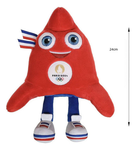 S Mascot De 2024 Olympic Peluche De The Phryges 2pcs/ 24cm