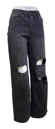 Jeans Mon Bota Recta Rasgado (2334) Envio Gratis