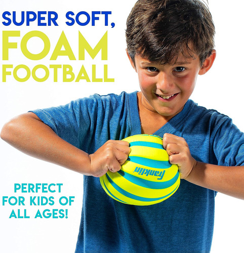 Pelota Fútbol Americano Espuma 22.8cm Amarillo / Azul