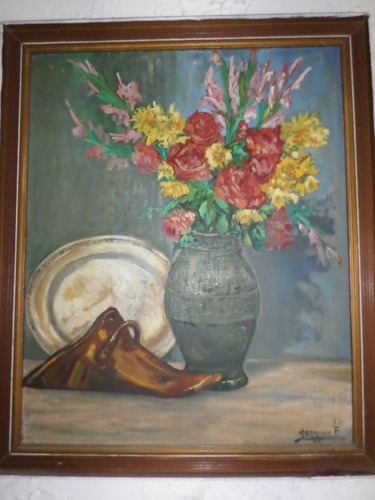 Pintor Manuel Serrano Fernandez Xx Oleo Sobre Tabla (Usado)