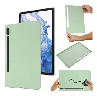 Capa De Silicone Líquido Para Samsung Galaxy Tab S8 Ultra