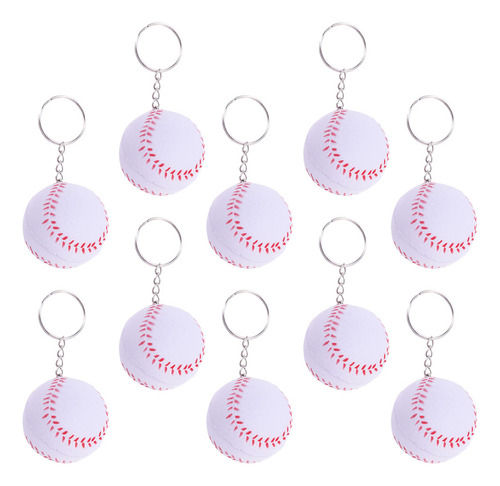 10pcs Backpack Decorative Keychain Baseball Hanging Ornament