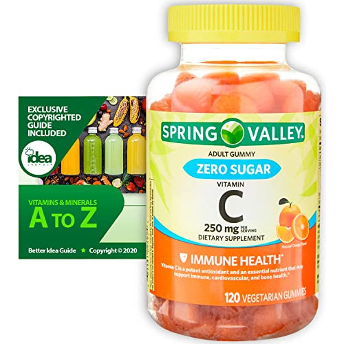 Spring Valley Zero Sugar Vitamina C Gummies Xx2zt