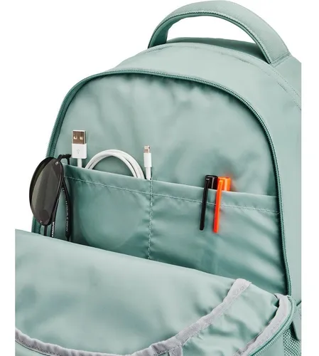 Mochila Under Armour Hustle Signature Green de 25 litros color