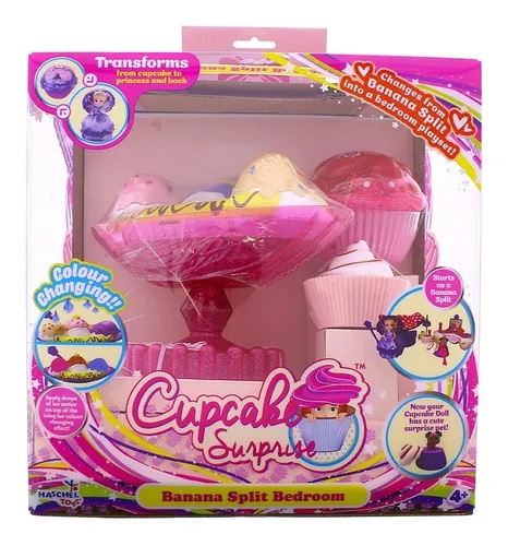 Mu eca Cupcake Surprise Banana Split Bethroom Copa Helada