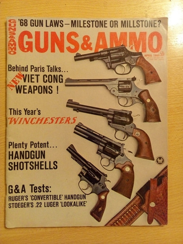 Revista Armas Guns & Ammo Colt Winchester April 1969 Usa