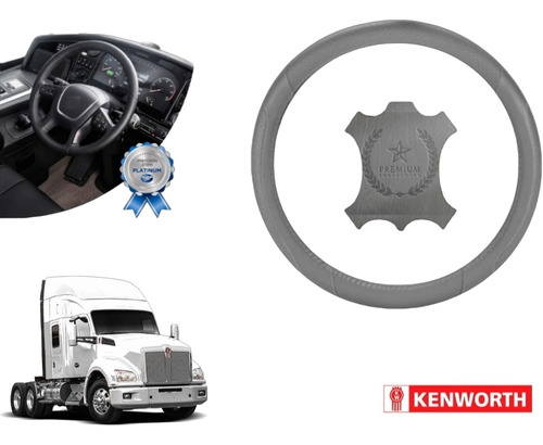 Cubrevolante Gris Trailer Truck Piel Kenworth T880 2013