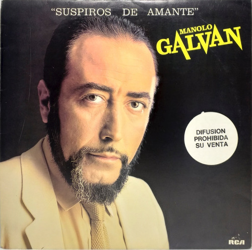 Vinilo Lp Manolo Galvan - Suspiros De Amante 1986 Argentina