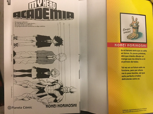 My Hero Academia Boku No Hero Vol.1