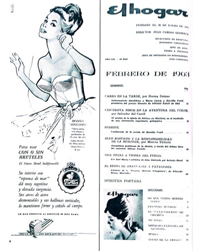 Revista El Hogar (nro 2632) 1963 (Usado)