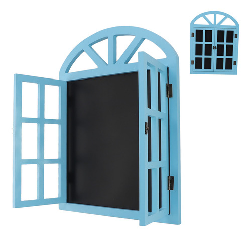 Placa De Lousa Azul Falsa Para Janela Preta Versátil