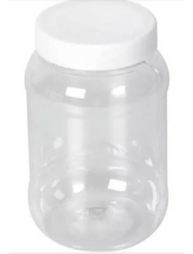 60 Botes Envases Pet Con Capacidad De 1 Litro Color Blanco