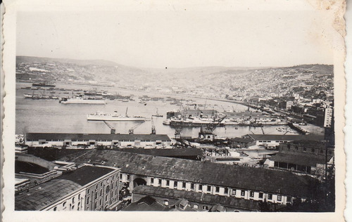 1940 Chile Lote 3 Fotografias De Puerto De Valparaiso Barcos