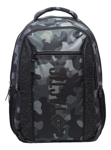 Mochila Urbana Deportiva Escolar Tactica Notebook Camuflada Color Camuflada gris