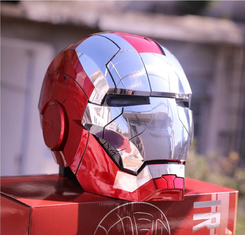 Casco electrónico Iron Man, juguete Iron Man con voz