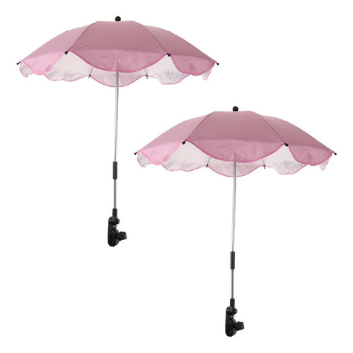 2x Umbrella Beach Shelter Parasol Umbrella