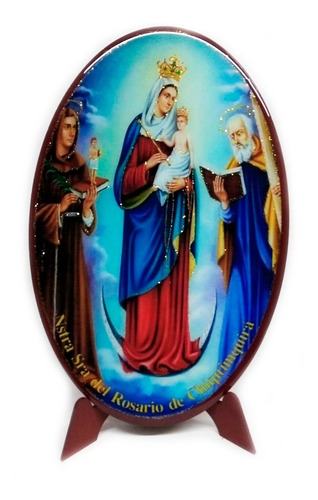 Retablo Madera Resina N. Sra De Chiquinquirá