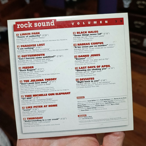 Linkin Park Rock Sound Compilado Cd Promo Promo (Usado)