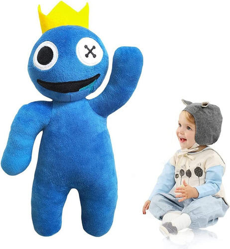 Muñeco De Peluche Crown Little Blue Mantoy Rainbow Friends