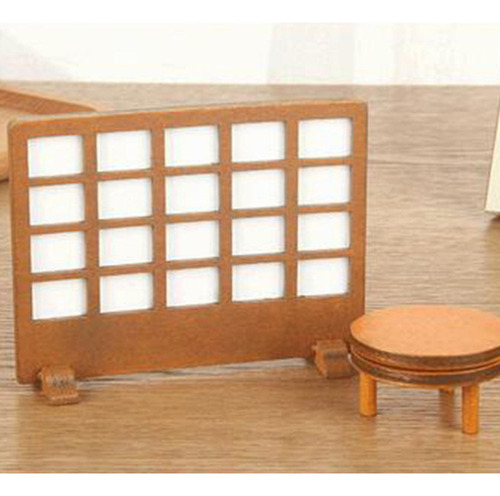 6 Pantalla De Casa De Muñecas De Estilo Retro, Muebles A