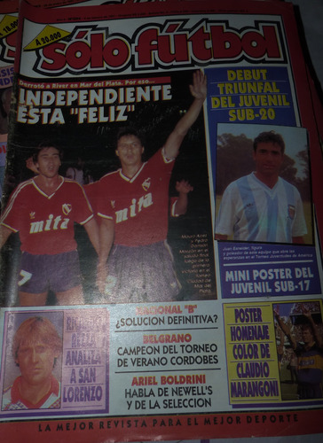 Revista Solo Futbol Independiente Esta Feliz 1991