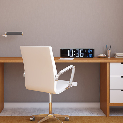 Reloj Digital Con Alarma Led De Pantalla Grande Para Sala De