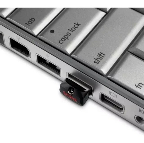 Imagen 2 de 7 de Pendrive Sandisk Cruzer Fit 16gb 2.0 Usb Flash Drive Negro