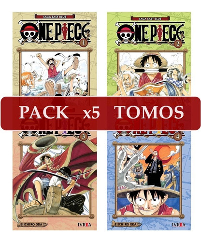 Manga One Piece - Pack X 5 Tomos A Elección - Nuevos Ivrea