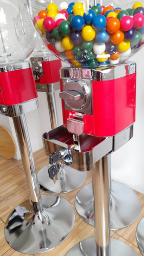Maquina Chiclera + Stand Cromado + Bolsa De 515 Uni Chicles