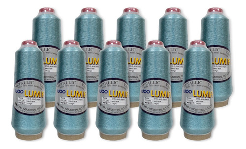 Hilo Ajoo Lumia Bordado Cal. 300d Rayon Metalizado 10 Hilos