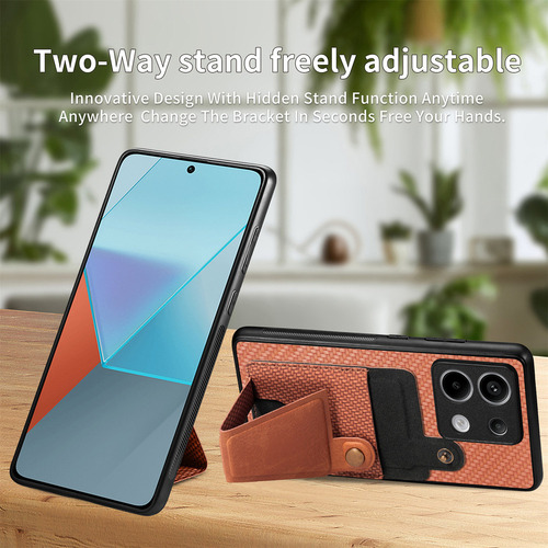 B Funda Magnética Cards Solt Kickstand Para Redmi Cover