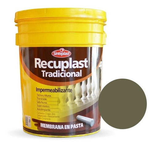 Recuplast Tradicional Membrana Pasta 20 Litros - Verde 