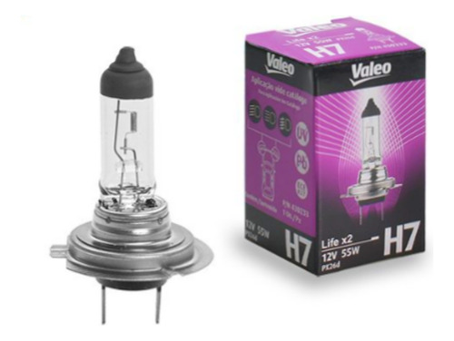 Lampada P Farol Uber 99 Pop H7 55w Dura 2x Mais Life2 Valeo