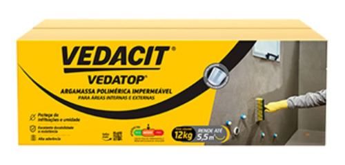 Vedatop Argamassa Impermeável 12kg Vedacit