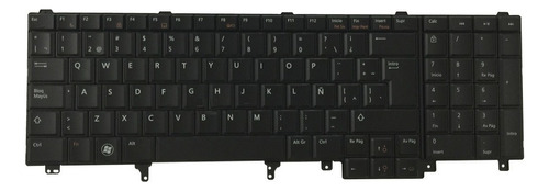 Teclado Dell Latitude E6520 E6530 E5520 E5520m E5530 Esp Lum Color Negro