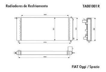 Radiador Agua Fiat Uno/147 Diesel