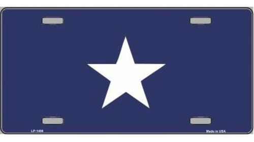 Smart Blonde Bonnie Blue Flag Metal Novelty