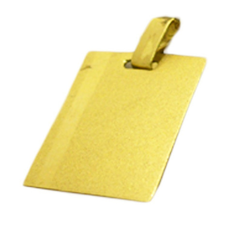 Dije Oro Con Grabado O Medalla Oro 18 K 0.3 Gr. Para Grabar Color Dorado