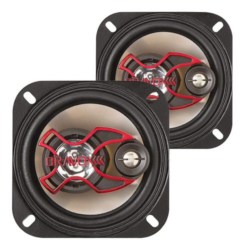 Auto Falante Bravox Triaxial B3x40x 4 Polegadas 160w Par