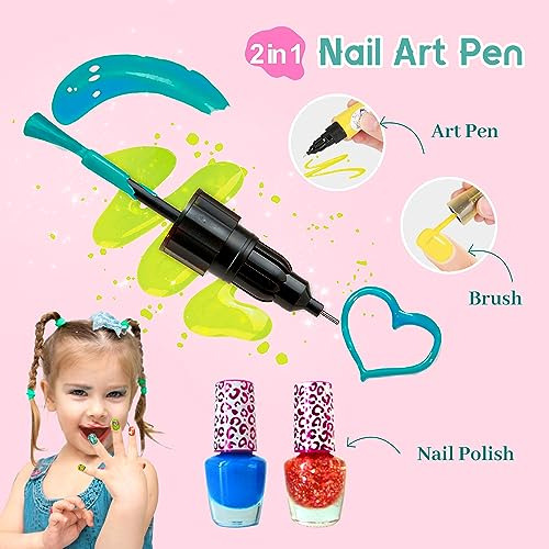 Jgo Esmaltes De Uñas Para Niñas Kit De Uñas Para Niños De 7