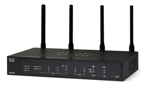 Router Cisco RV Series RV340W negro 110V/220V